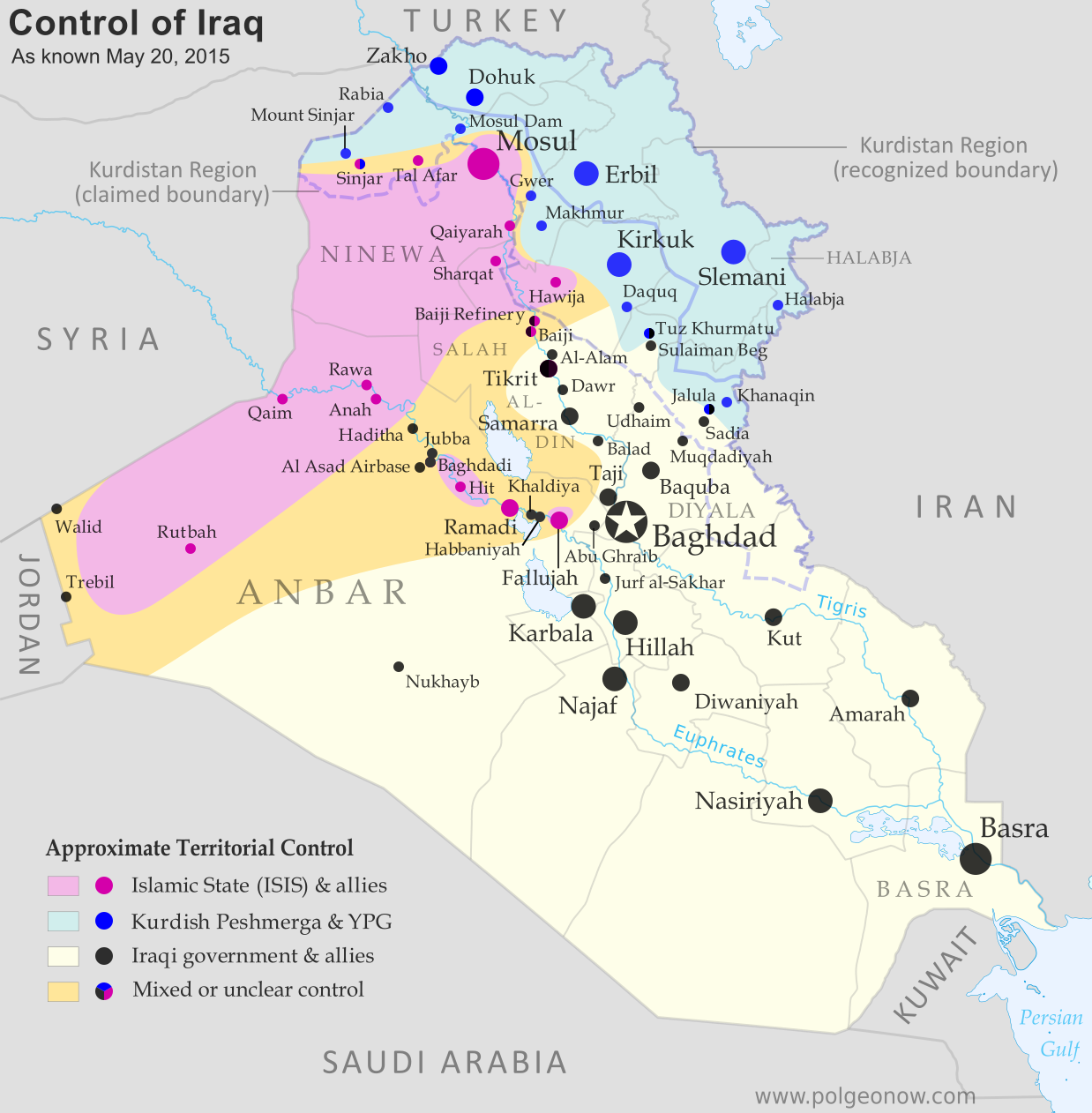 Battle Of Karbala Map