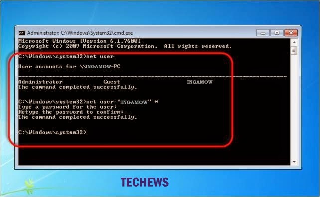 how to hack password of windows 7 using cmd