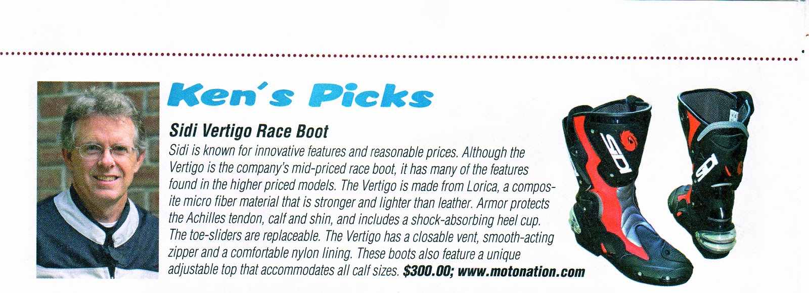 Motonation Motorcycle Consumer News Issue 112011 SIDI Vertigo Feature