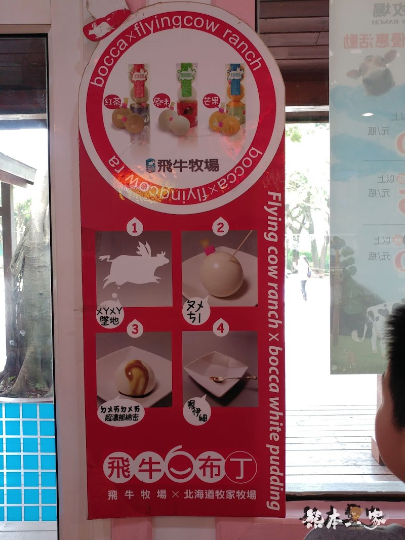 苗栗飛牛牧場必吃乳製品美食|牛奶屋|飛牛速食餐廳~鮮乳優格白布丁巨蛋麵包好吃