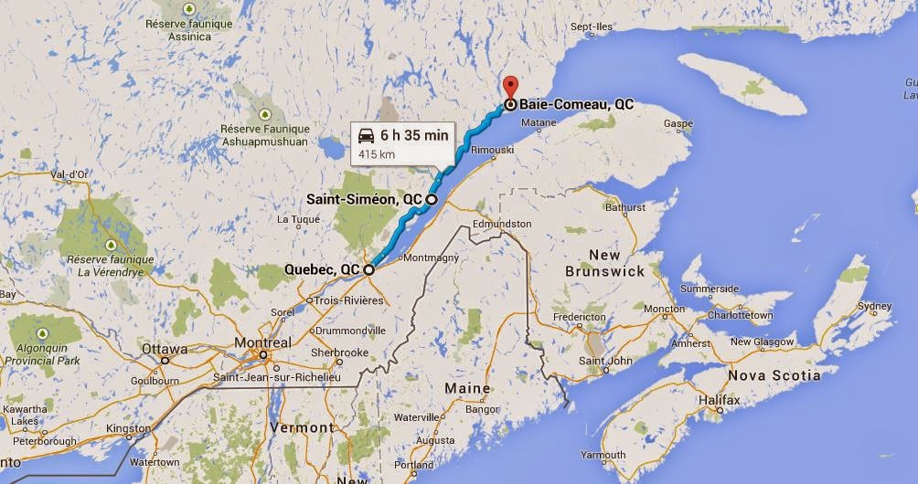 Marg and Koichi's Labrador & NFLD Adventure Day 2 Quebec City to Baie Comeau