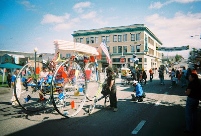 photo of Kinetic Sculpture Race - From Arcata to Ferndale Thru Eureka on Bicycle Powered Art Machines