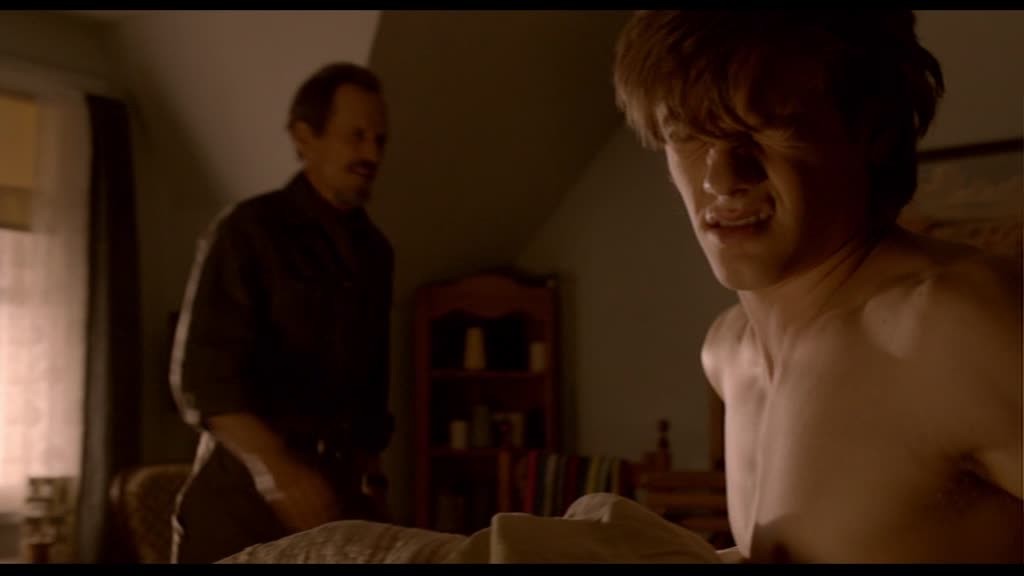 Lucas Till - Shirtless in "Wolves" .