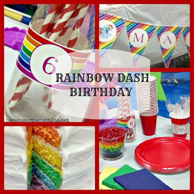 This Rainbow Dash Birthday Party is super cute and perfect for any girl who loves My Little Pony!