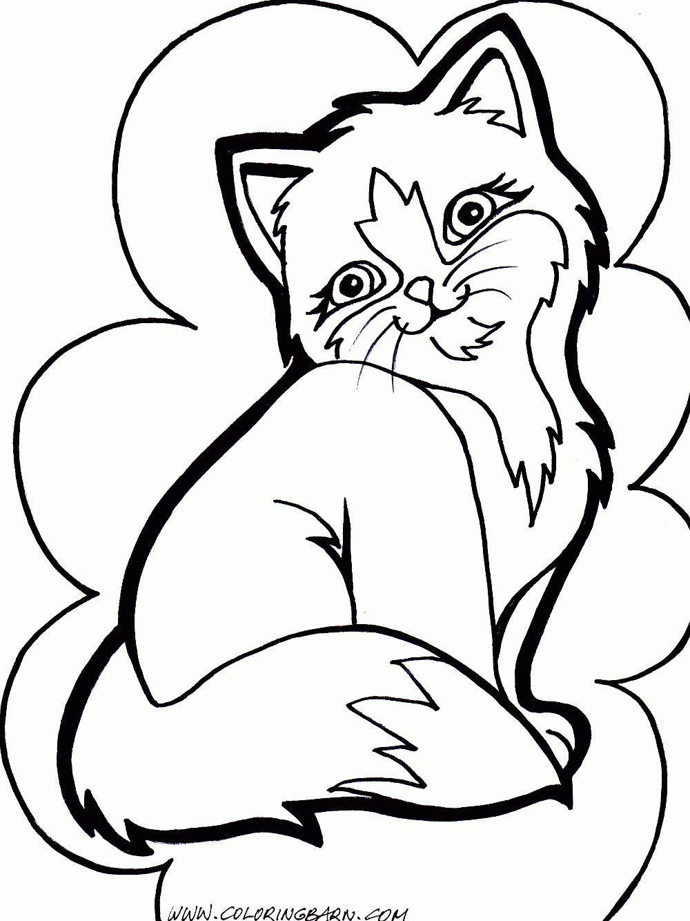 kitty cat free coloring pages - photo #26