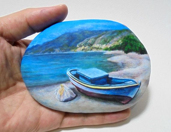 الرسم على الأحجار