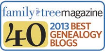 2013 Family Tree Magazine Top 40 Blogs