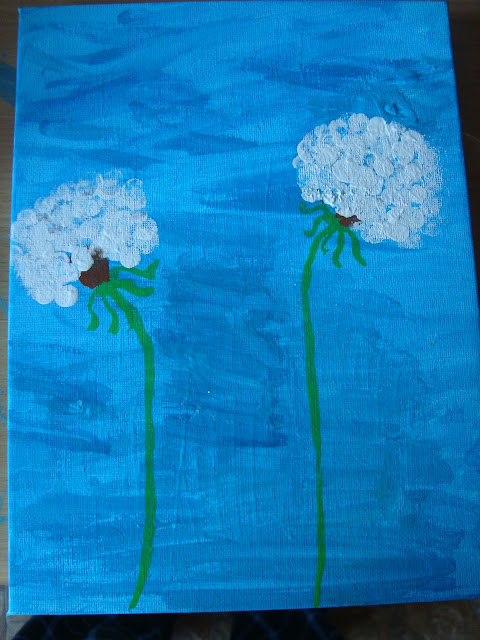 L´aminiti: Pusteblume malen &mdash;> das kann sogar ein 3-Jähriger