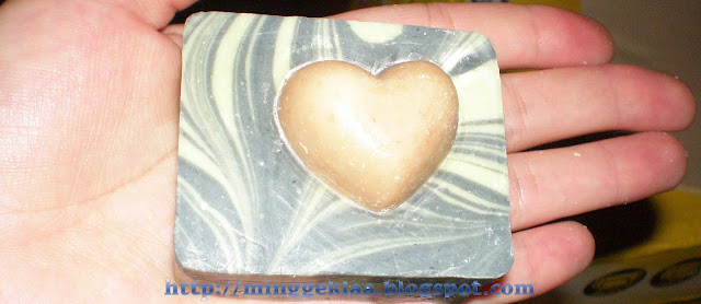 Heart Shaped Soap and Black and Green Swirl