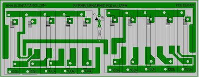 PCB Layout Cara membuat equalizer 10 Chanel Simple PCB Layout Cara membuat equalizer 10 Chanel Simple
