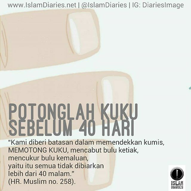 Foto Dakwah: Potonglah kuku sebelum 40 hari