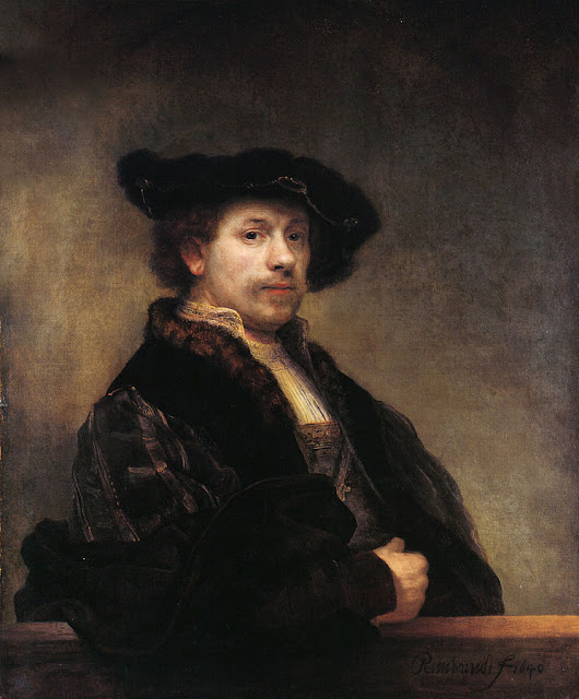 Autoritratto con camicia ricamata, Rembrandt