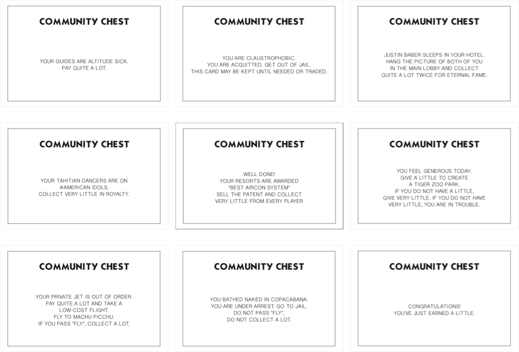 Карта шанс в монополии