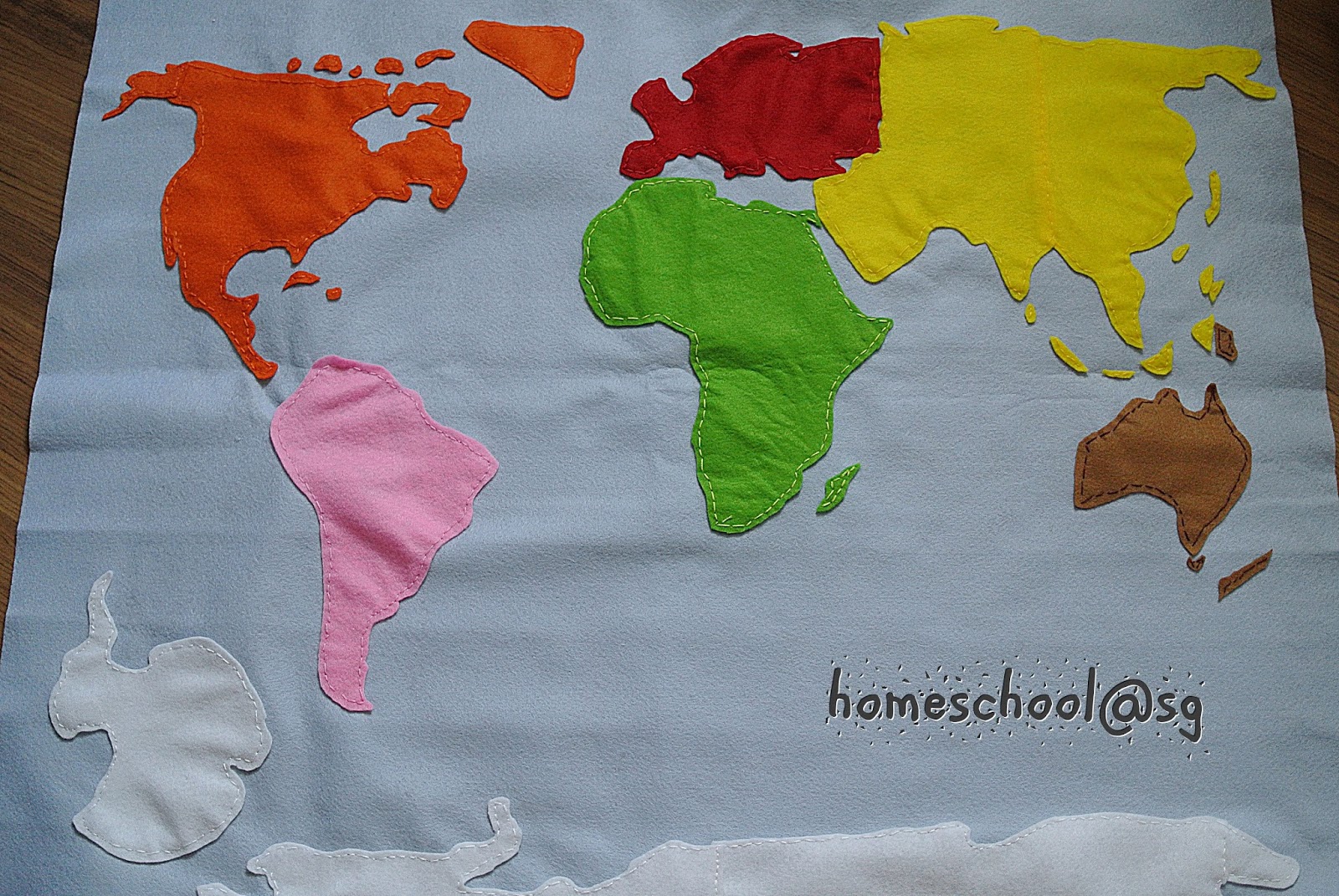 Homeschool@sg: DIY continent map