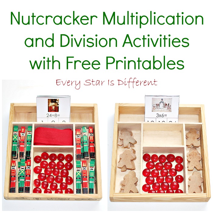 Nutcracker Multiplication and Division with Free Printables