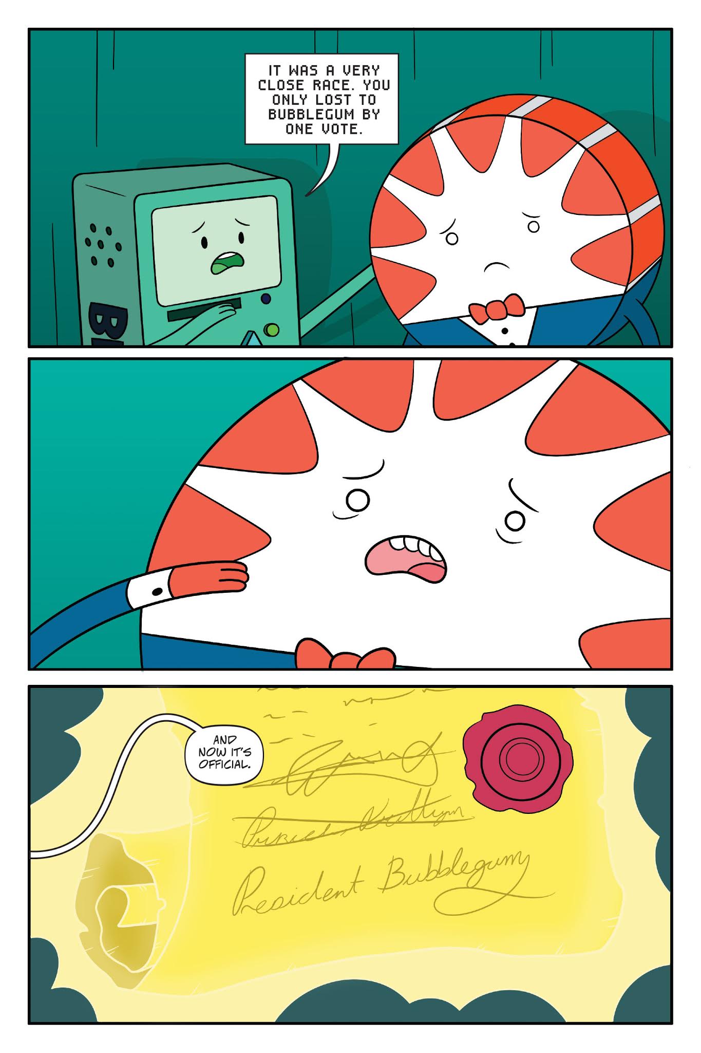Read online Adventure Time: President Bubblegum comic -  Issue # TPB - 58