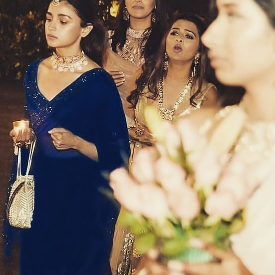 A Stunning look of Alia Bhatt at Her Best Friend's Wedding