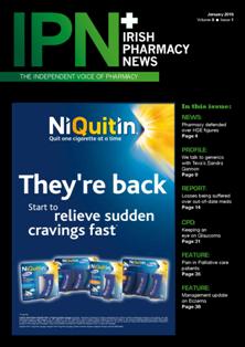 IPN Irish Pharmacy News - January 2016 | CBR 96 dpi | Mensile | Professionisti | Management | Distribuzione | Farmacia | Tecnologia
IPN Irish Pharmacy News has become the most talked about publication in the pharmacy market right now. Launched in November 2008 the magazine appears once a month with a double issue in July/August. Pharmacy Communications Ireland is an independent medium for all Irish Pharmacists -- community, hospital and research, and industry members to communicate through. IPN Irish Pharmacy News covers all manner of news, issues, events and business relating to the Irish pharmaceutical industry, from the dispensary to the manufacturing floor.
The magazine is a glossy, colourful and jammed pack publication offering the pharmacists a vehicle to showcase their stories and talk about the issues that matter to them. With the face of Irish Pharmacy changing everyday and the profession being forever underutilised, IPN Irish Pharmacy News understands the need for those working in pharmacy to express their concerns and voice their opinions in an independent, yet united way.
IPN Irish Pharmacy News seeks to give a broad overview of the industry and profession, yet focusing in on the pharmacists themselves.
Regular features include: news, business management and finance, pharmacy debate, clinical articles, profiles, pharmacy profiles, shop front, product profile and appointments.