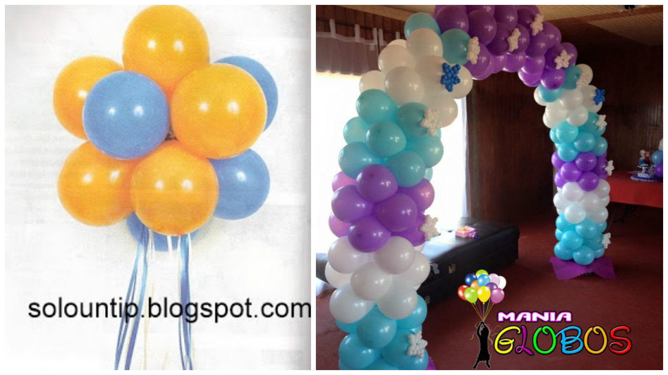 Como hacer decoración con globos ~ Solountip.com