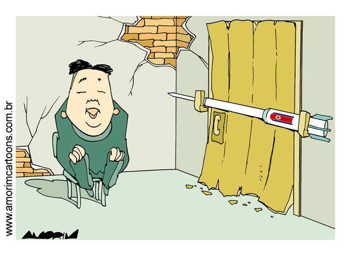 Карикатура корейской газеты на теракт в крокусе. КНДР карикатура. Северная Корея карикатуры. Северная и Южная Корея карикатура. Амбиции карикатура.