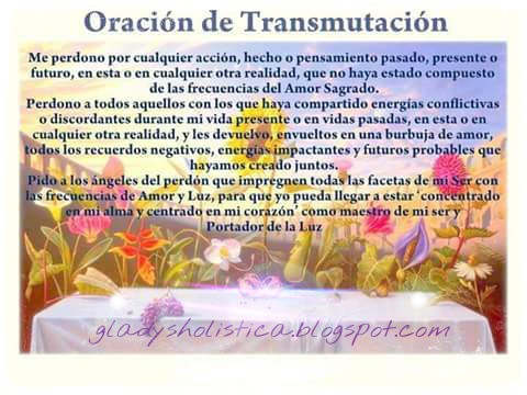 Oración de transmutación