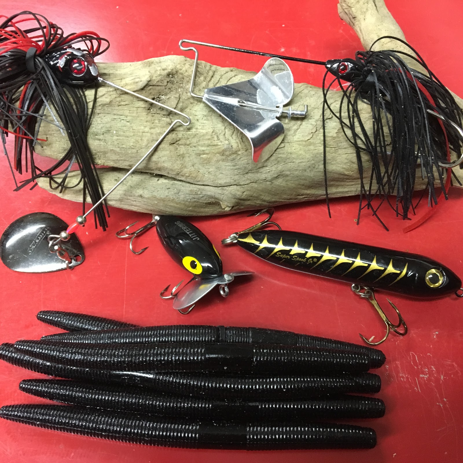 Fishing at Night with Black Lures