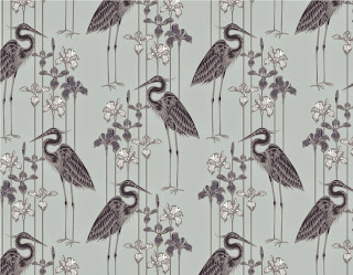 Judit Gueth Great Blue Heron Wallpaper in Midnight Marsh Judit Gueth Great Blue Heron Wallpaper in Midnight Marsh