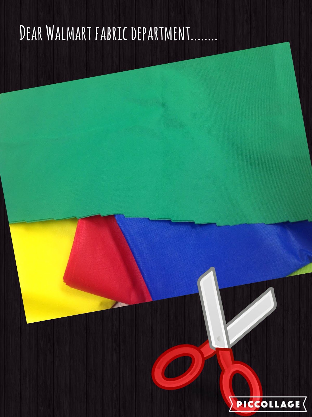 Art With Mr. E Dear WalMart Fabric Department....