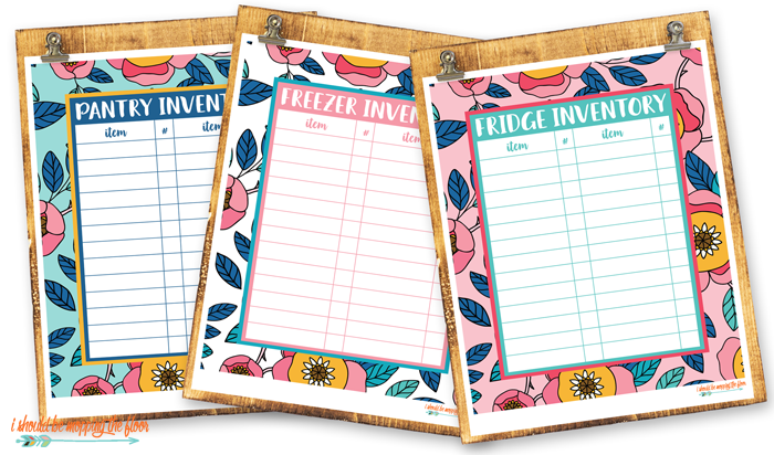 Free Kitchen Printables: these inventory prints are perfect to keep track of everything in your kitchen.