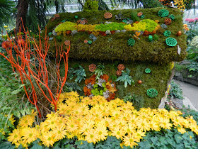 Allan Gardens Conservatory Fall Chrysanthemum Show 2014 Fairy House walls by garden muses-not another Toronto gardening blog 