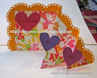 open valentine card with conversation hearts