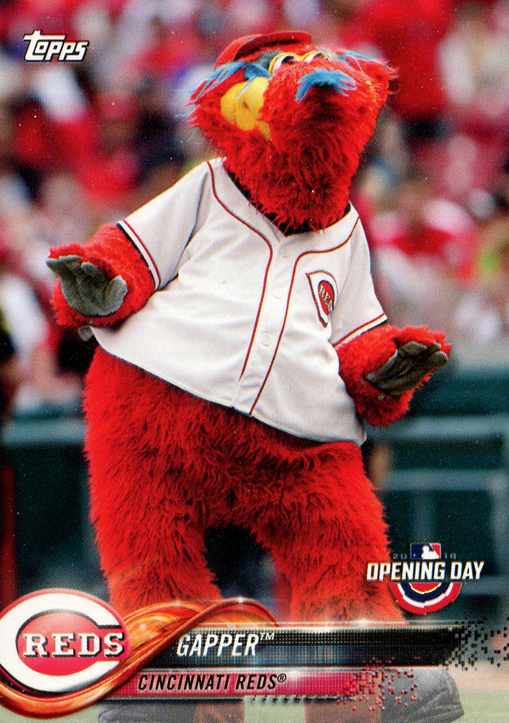 Topps Opening Day Mascots M5 Gapper Cincinnati Reds