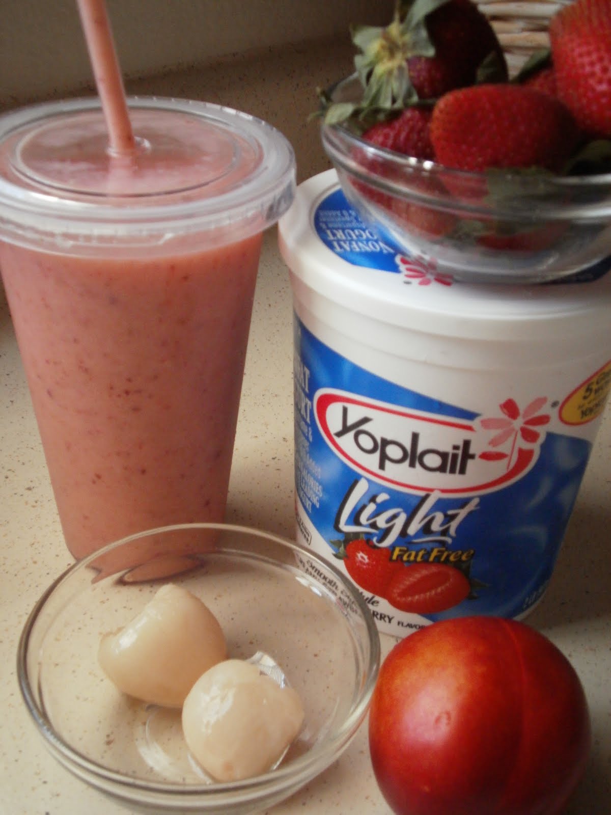 Honeybee Housewife Strawberry Lychee Smoothie