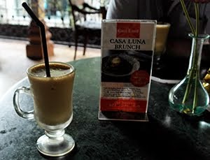 Iced cappuccino Casa Luna Ubud