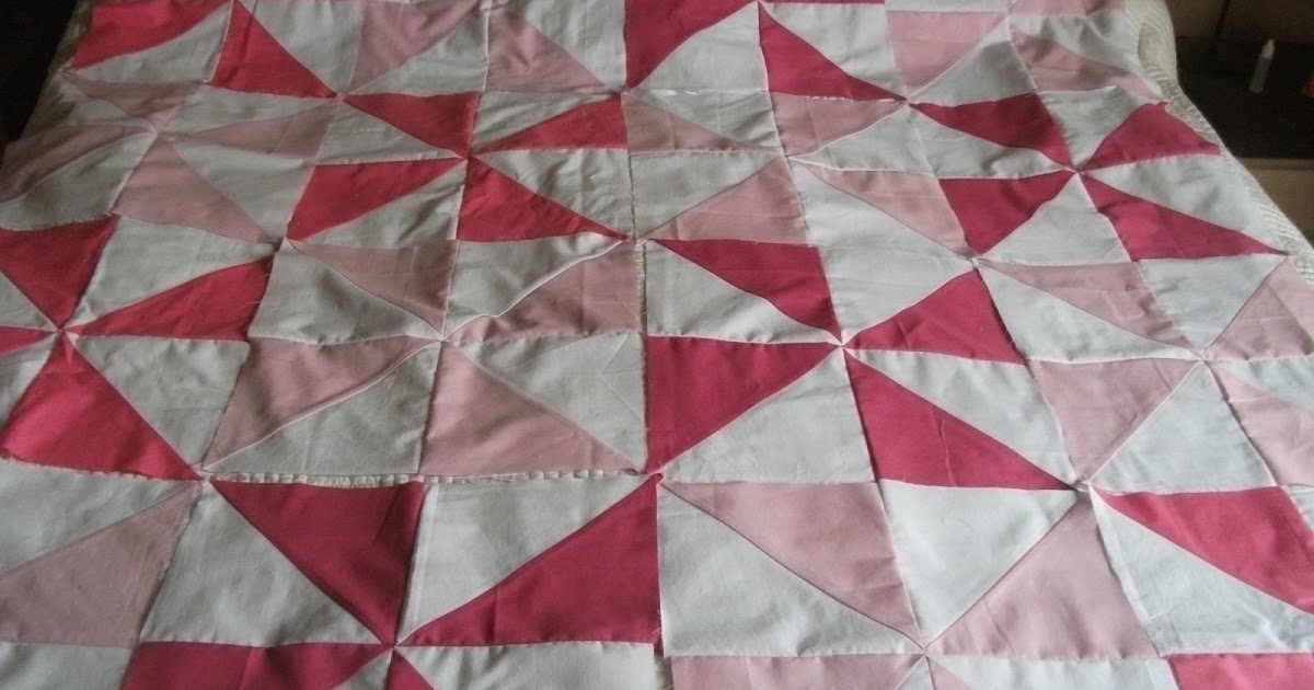 How to make patchwork quilt in triangle