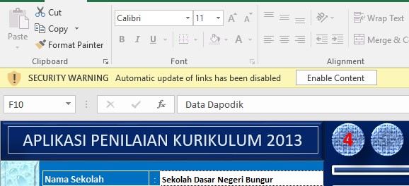APLIKASI RAPORT K13 UNTUK KELAS TINGGI Arsip Operator