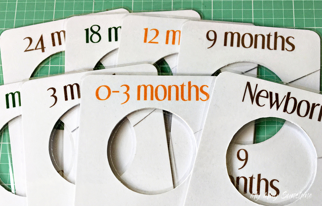 Baby Wardrobe dividers My May Sunshine