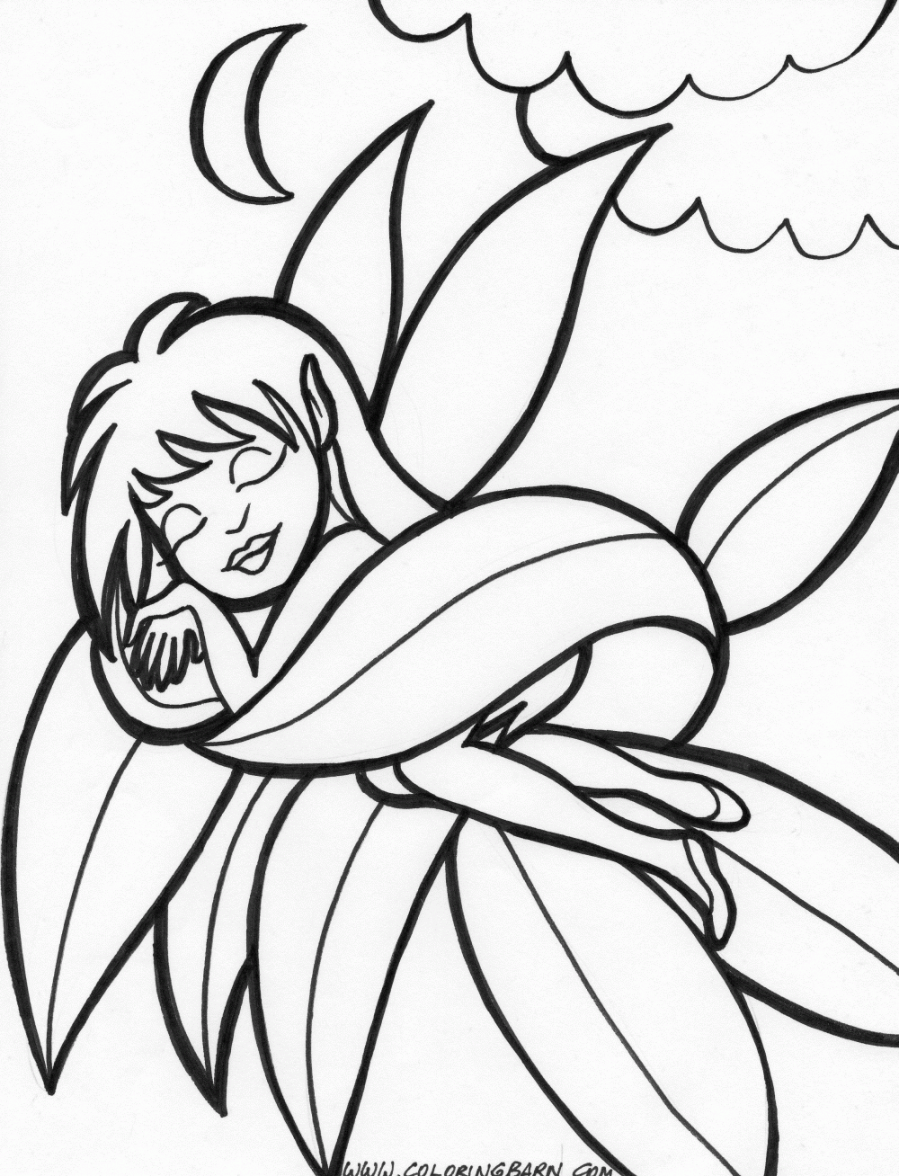 baby fairy coloring pages - photo #15