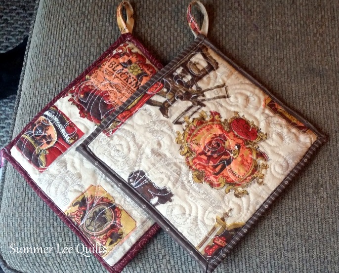 Summer Lee Quilts Finished Repurposed Table Runner Set