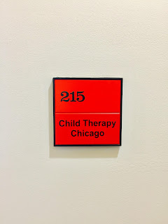 Child Therapy Chicago Lakeview Door Sign