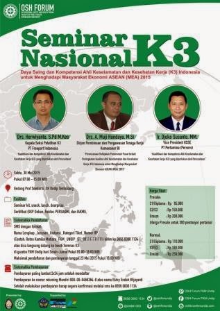 EVEN: Seminar nasional Nasional K3 2015 UNDIP