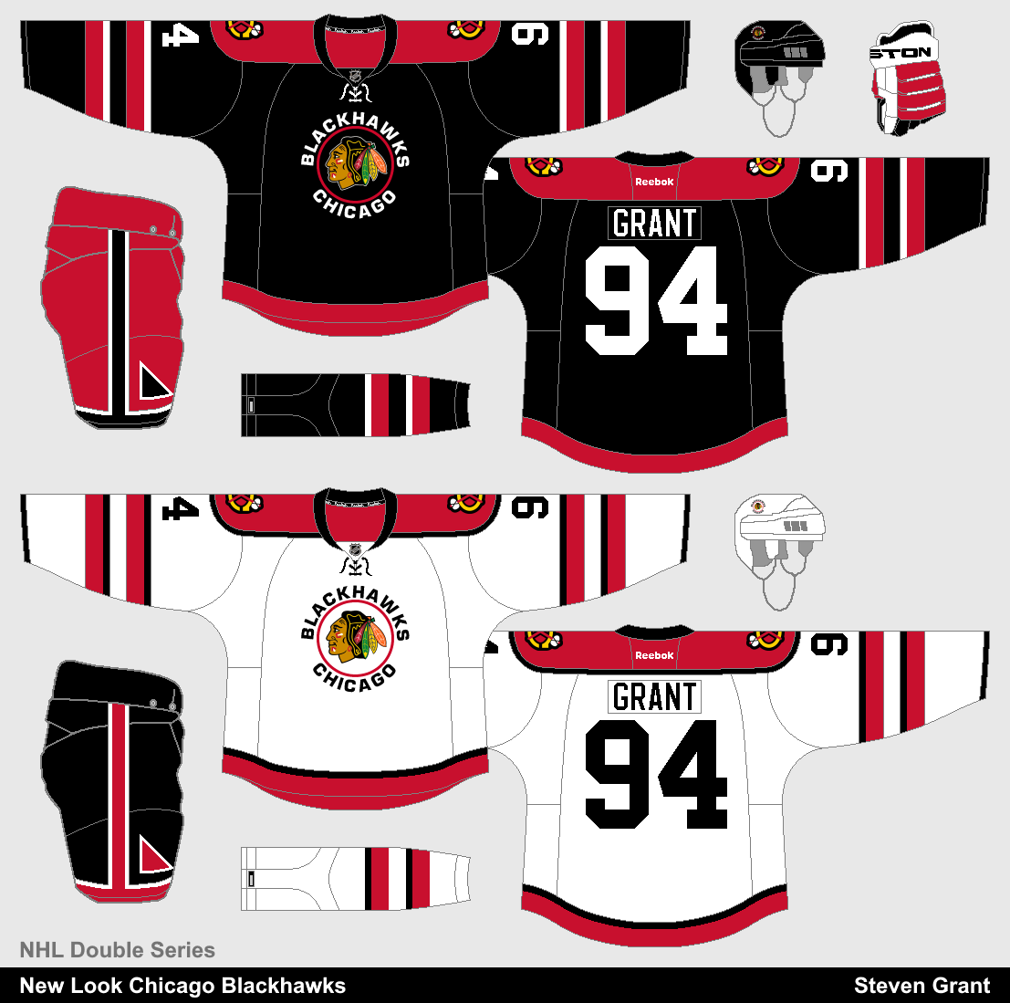 Steven Grant Design Double Blackhawks
