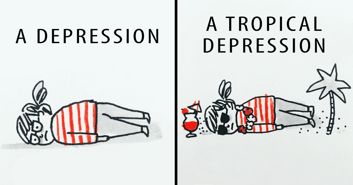 52 Humorous Illustrations By Artist Who Struggles With Depression