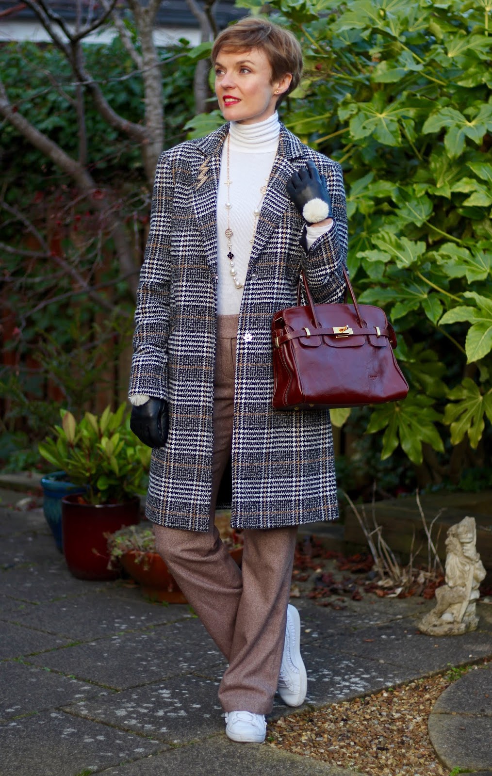 Checked Coat & Wool Trousers | Winter Style | Fake Fabulous