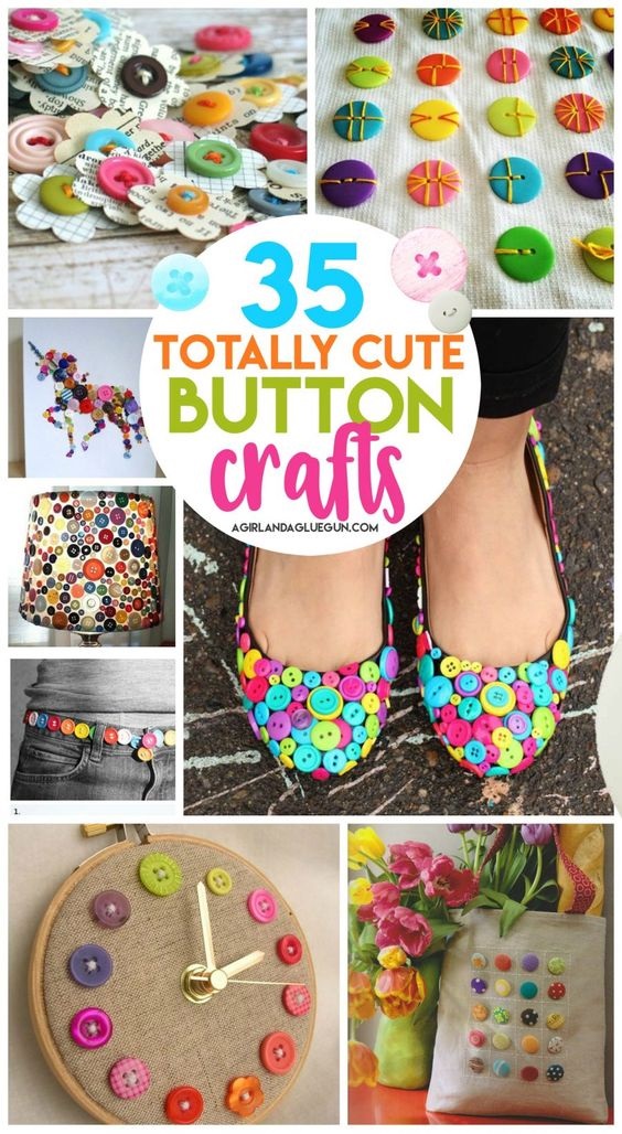 35 Button Crafts 35 Button Crafts