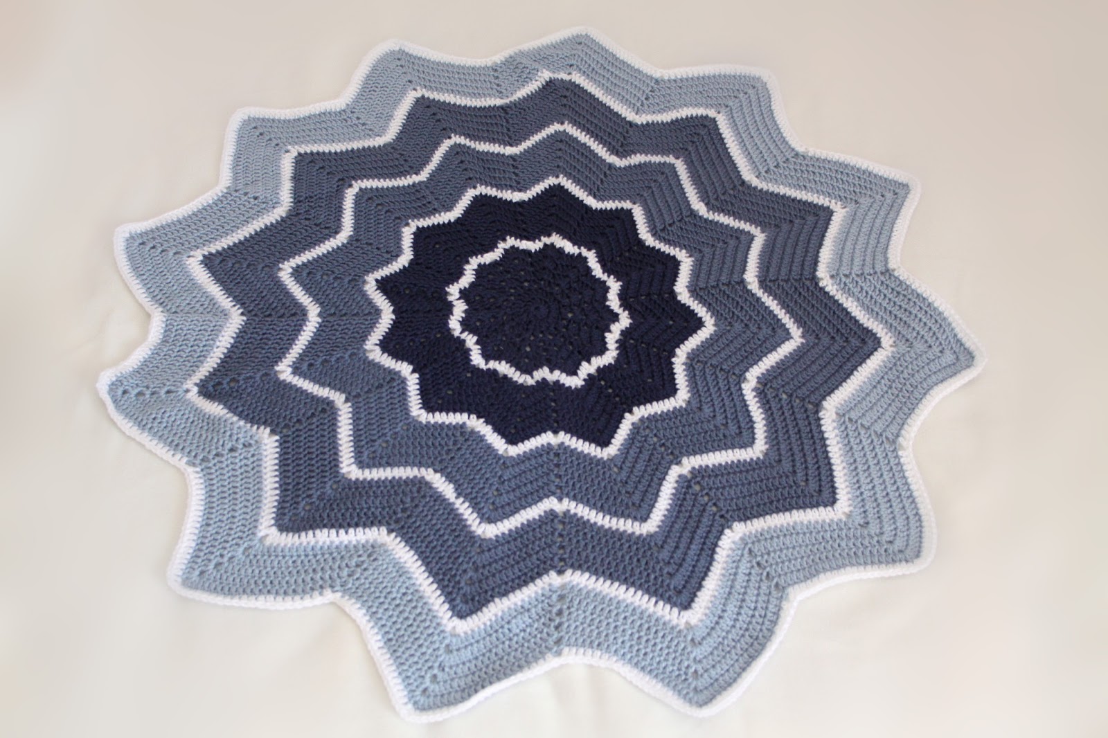 Jonah's EB Auction: Blue Crocheted Star Blanket