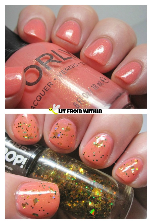 Orly Cheeky and LA Colors Flash Pop Flaunt It