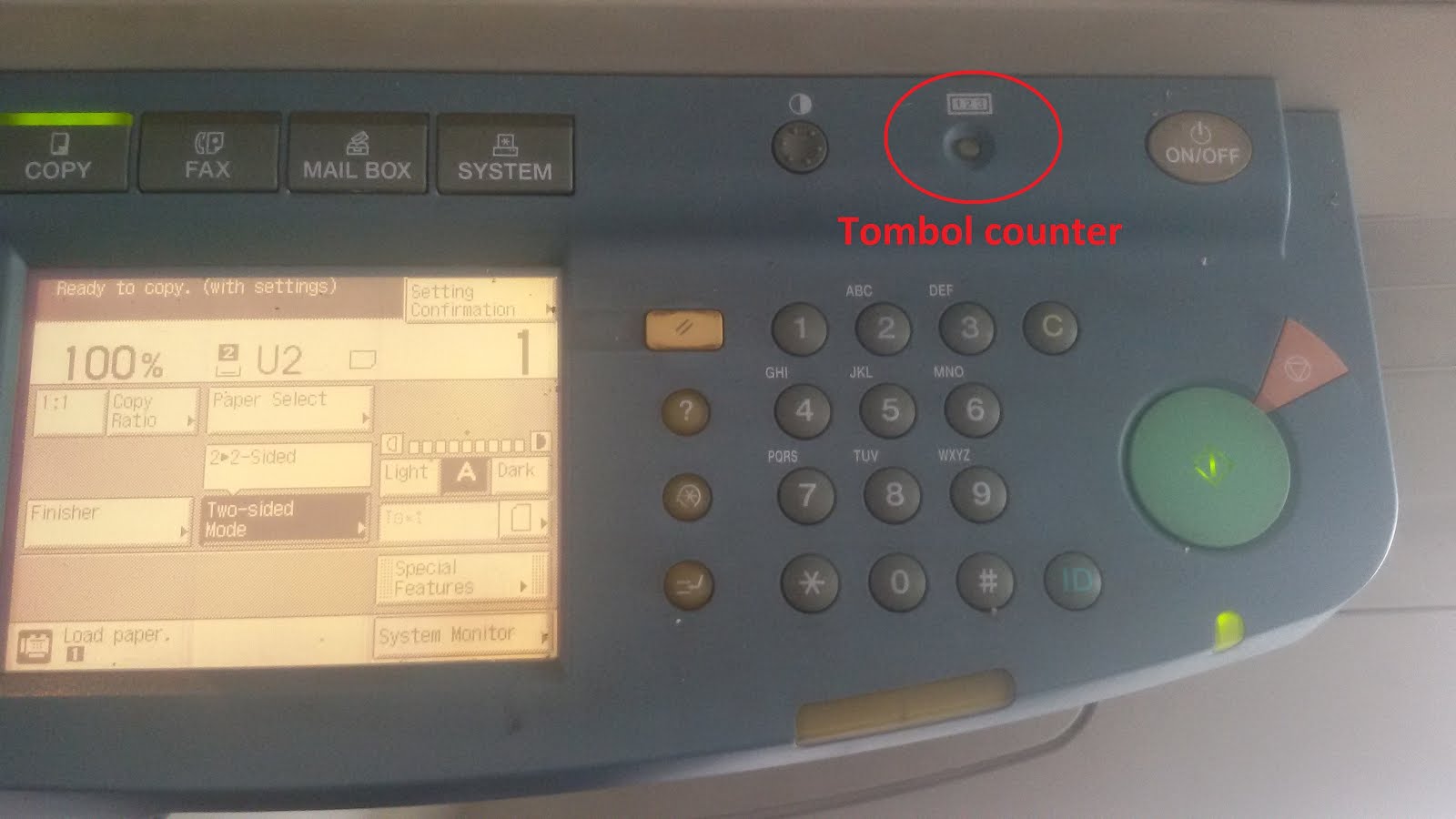 Letak Dan Fungsi Tombol Counter Mesin Fotocopy Canon Pesan Copy