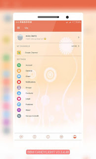 BBM Mod Candy Light v3.3.4.48 Clone dan Unclone Apk Terbaru