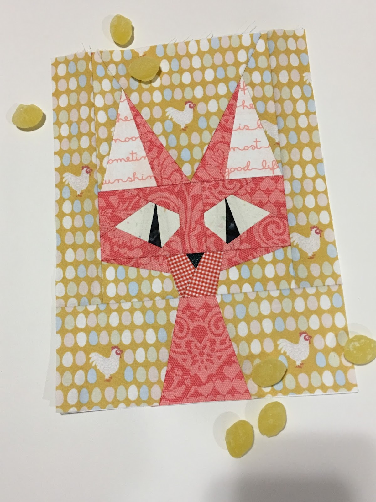 Schnitzel & Boo Candy Cat Quilt Along